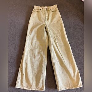 BDG Women's Green Wide Leg Jeans